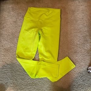 Fabletics Neon Yellow Leggings